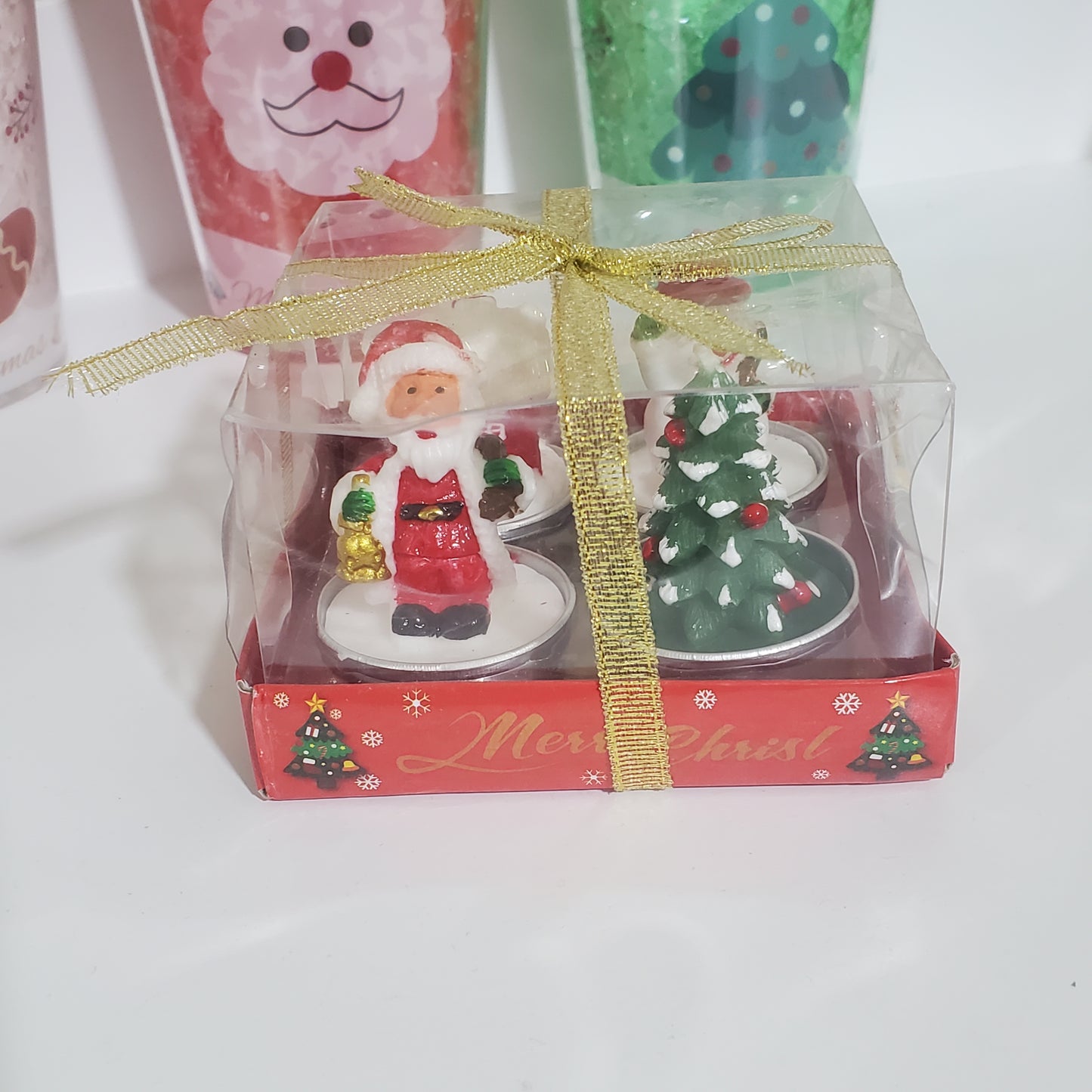 Christmas candles set of 4