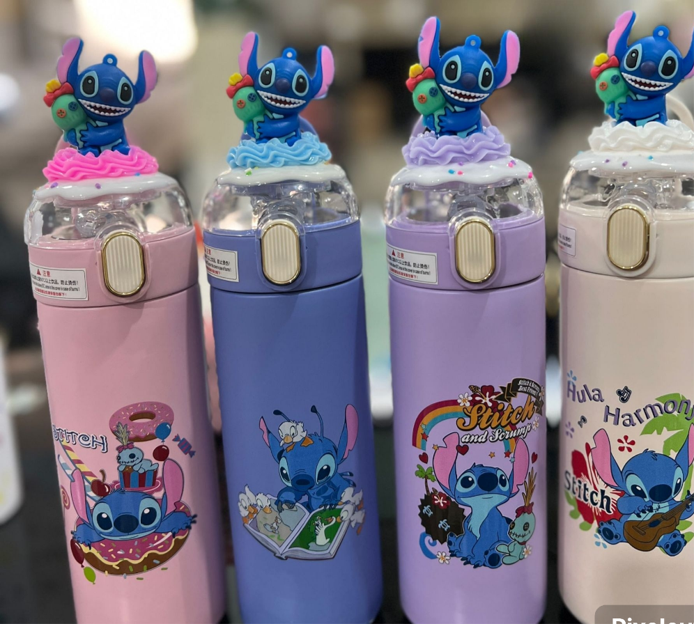 Stainless steel bottle 500 ml stitch design