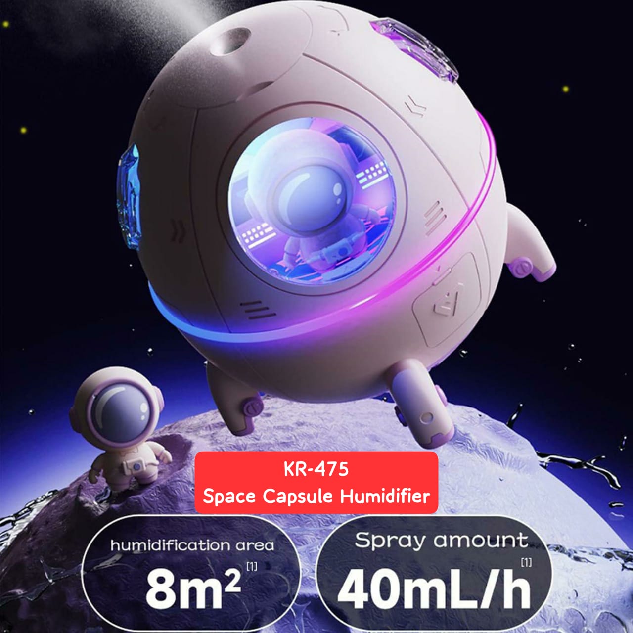 Space capsule humidifier