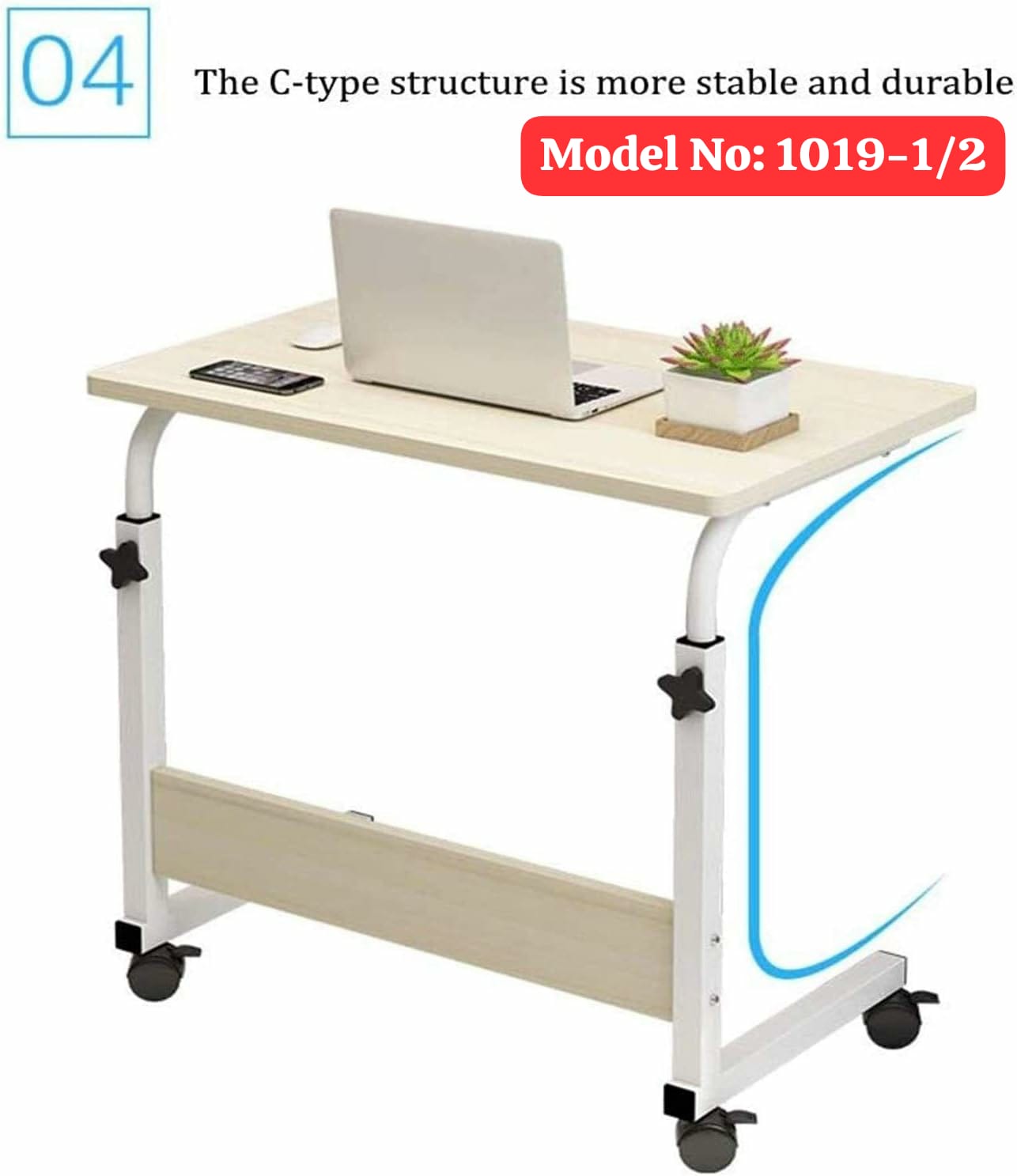 Adjustable laptop table