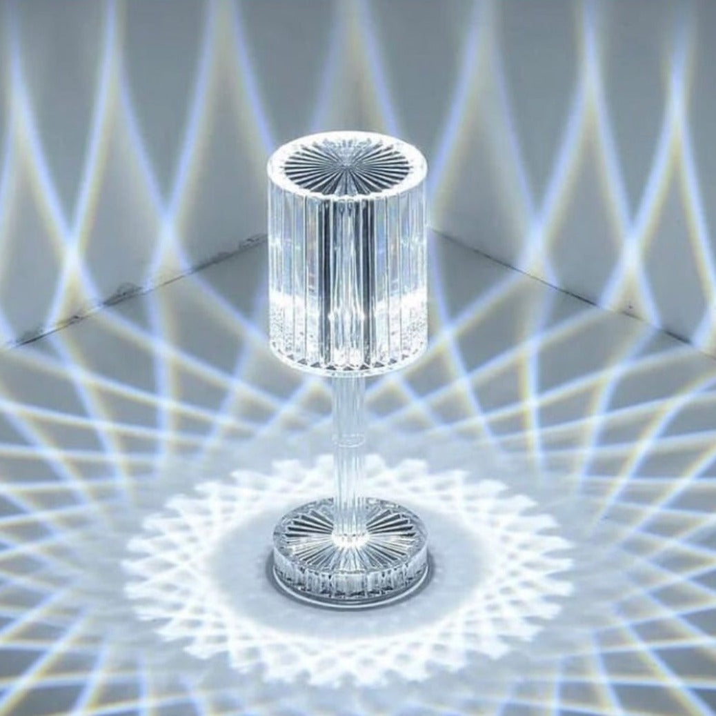 Crystal light with bluetooth speaker