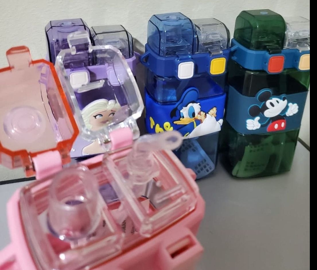 Kids water bottle disney design