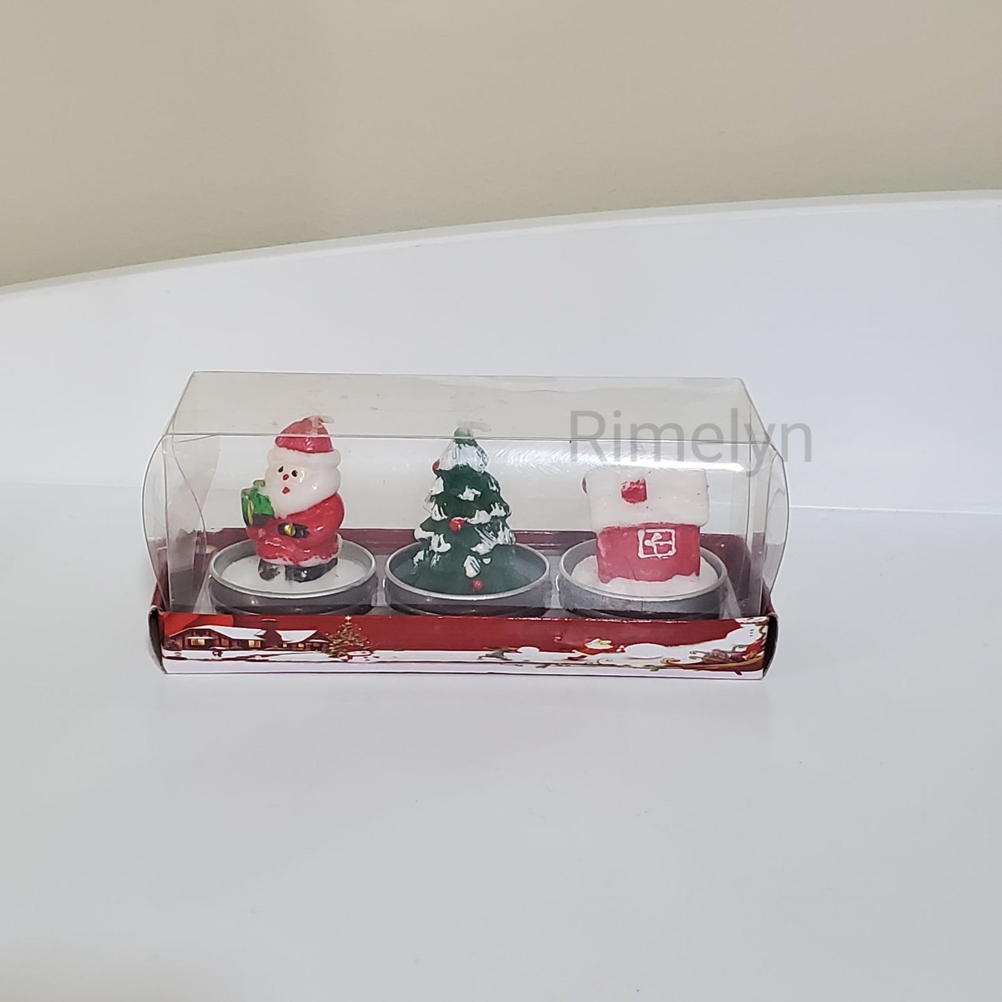 Christmas candles set of 3