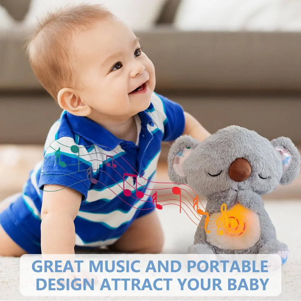 Breathing koala plush toy