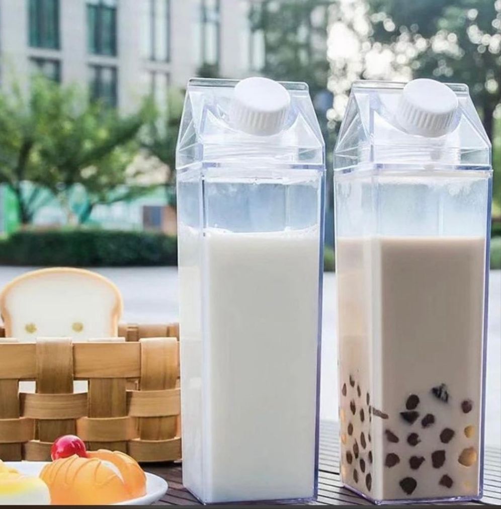 Plexi bottles for juice, milk and water