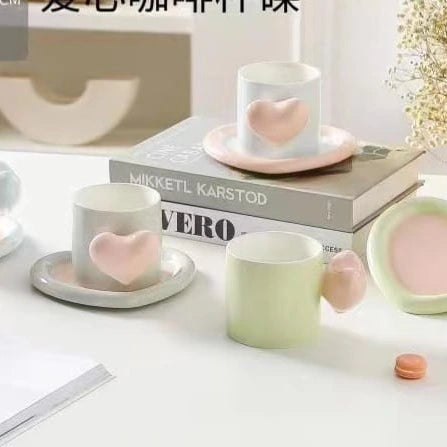 Ceramic heart mug
