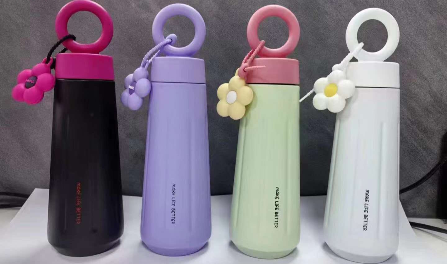 Stainless steel double vacuum insulated thermos