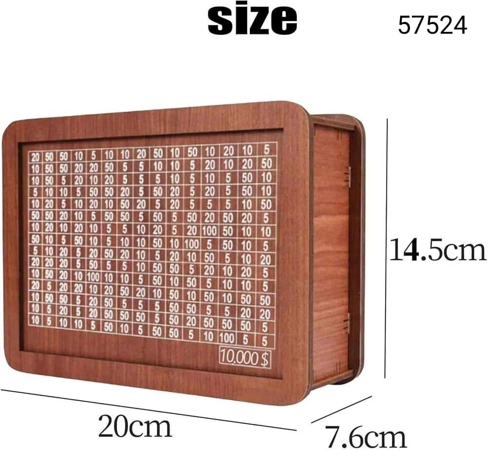 Money wooden bank