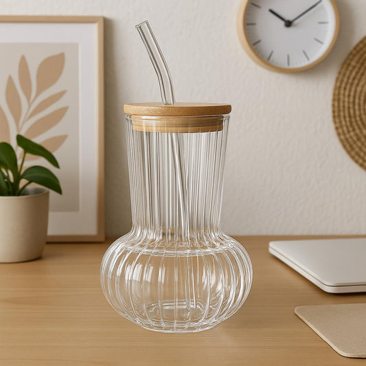 Glass iced coffee cup-1