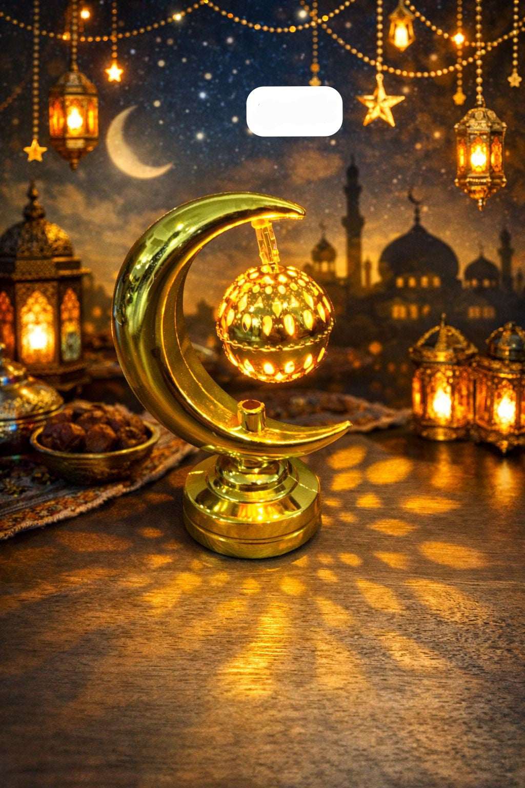 Led light crescent moon