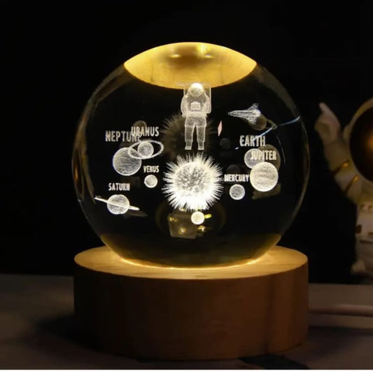 Crystal ball night light