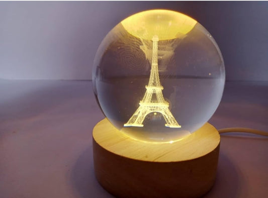 Crystal ball night light