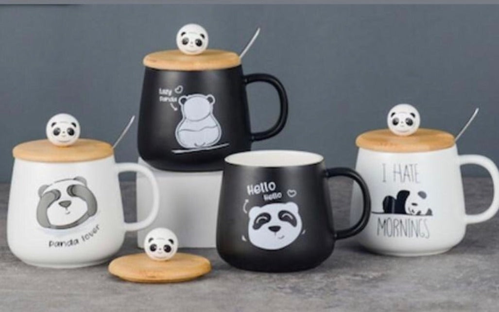 Panda ceramic mug -2 - Rimelyn