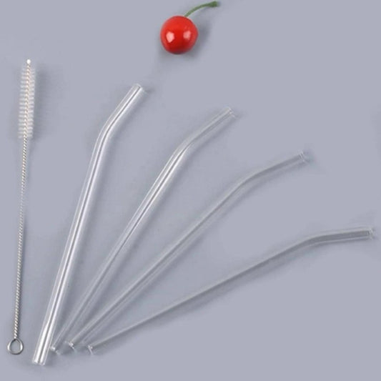 4 pcs straws with brush