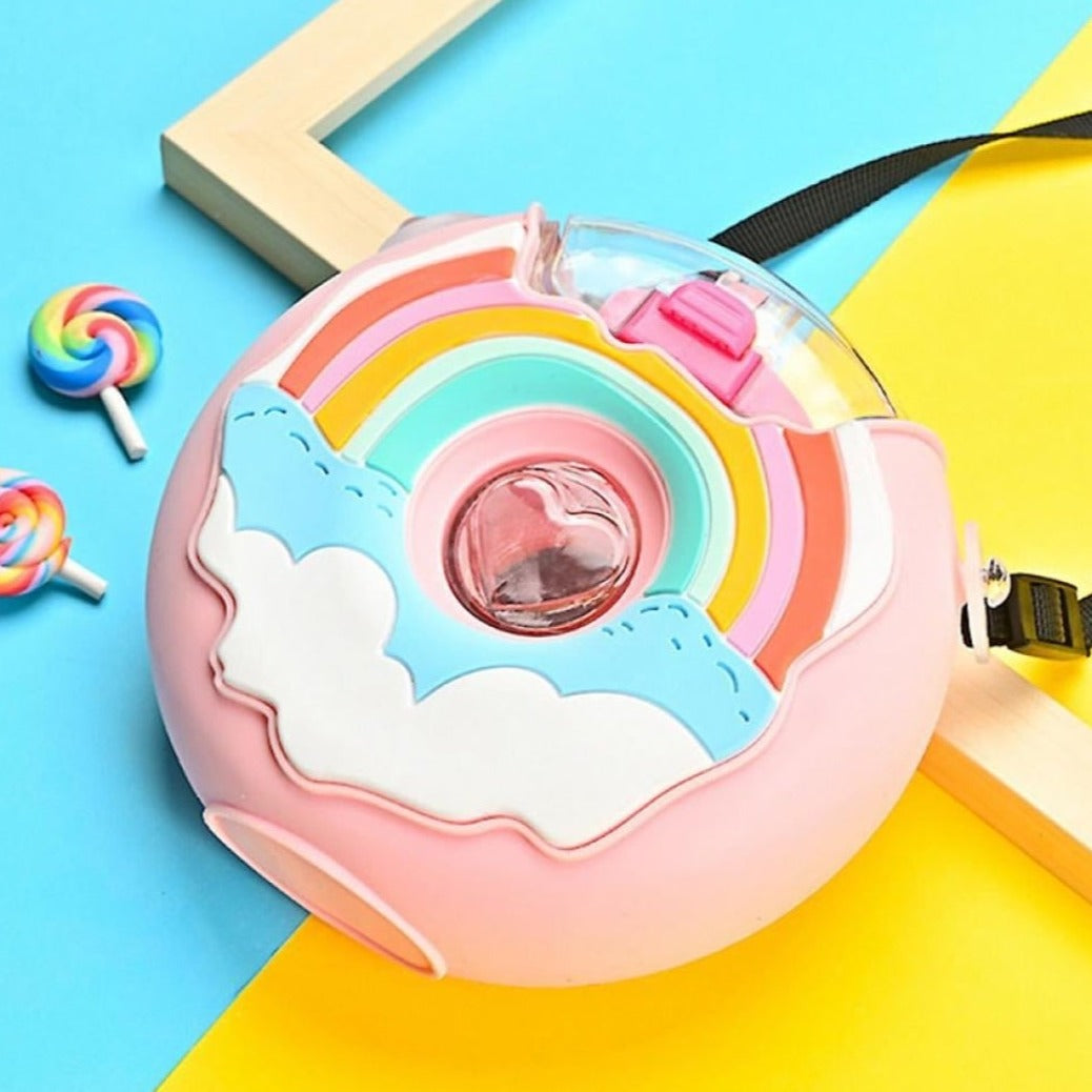 Plastic water donut bottle