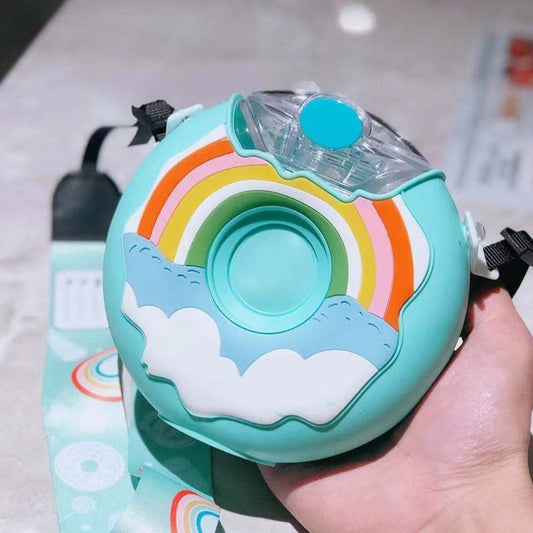 Plastic water donut bottle