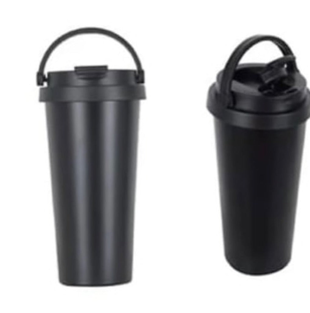 Matte black stainless steel vacuum insulated mug