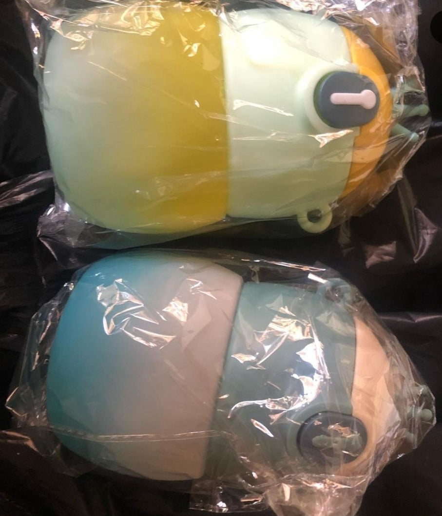 Plastic bottle with straw for kids