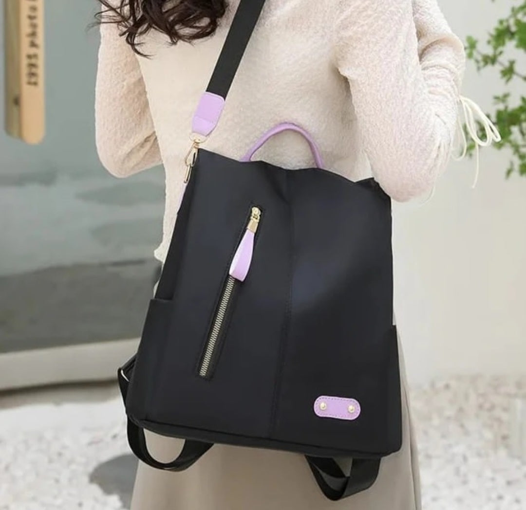 Shoulder and Backpack high quality with anti-theft rear zipper