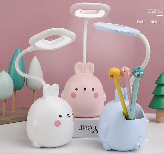 Desk lamp with pencil tray