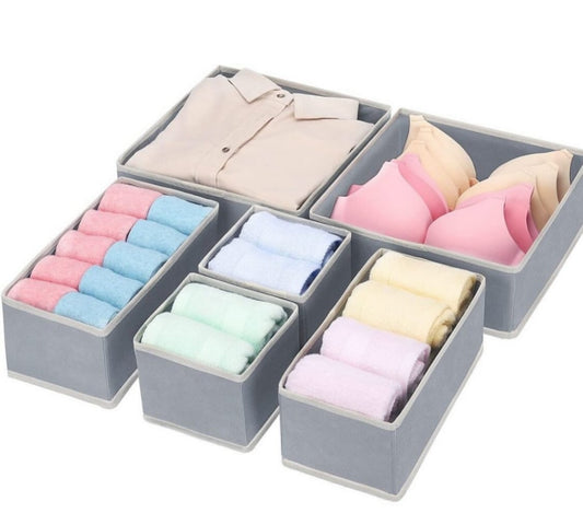 Set of 6 square storage box