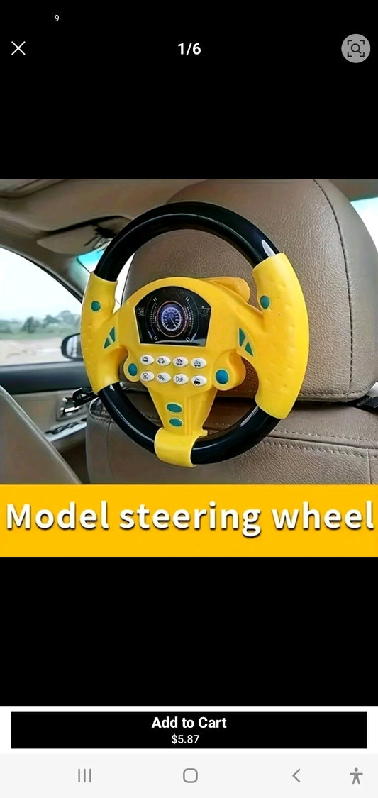 Steering wheel toy for kids