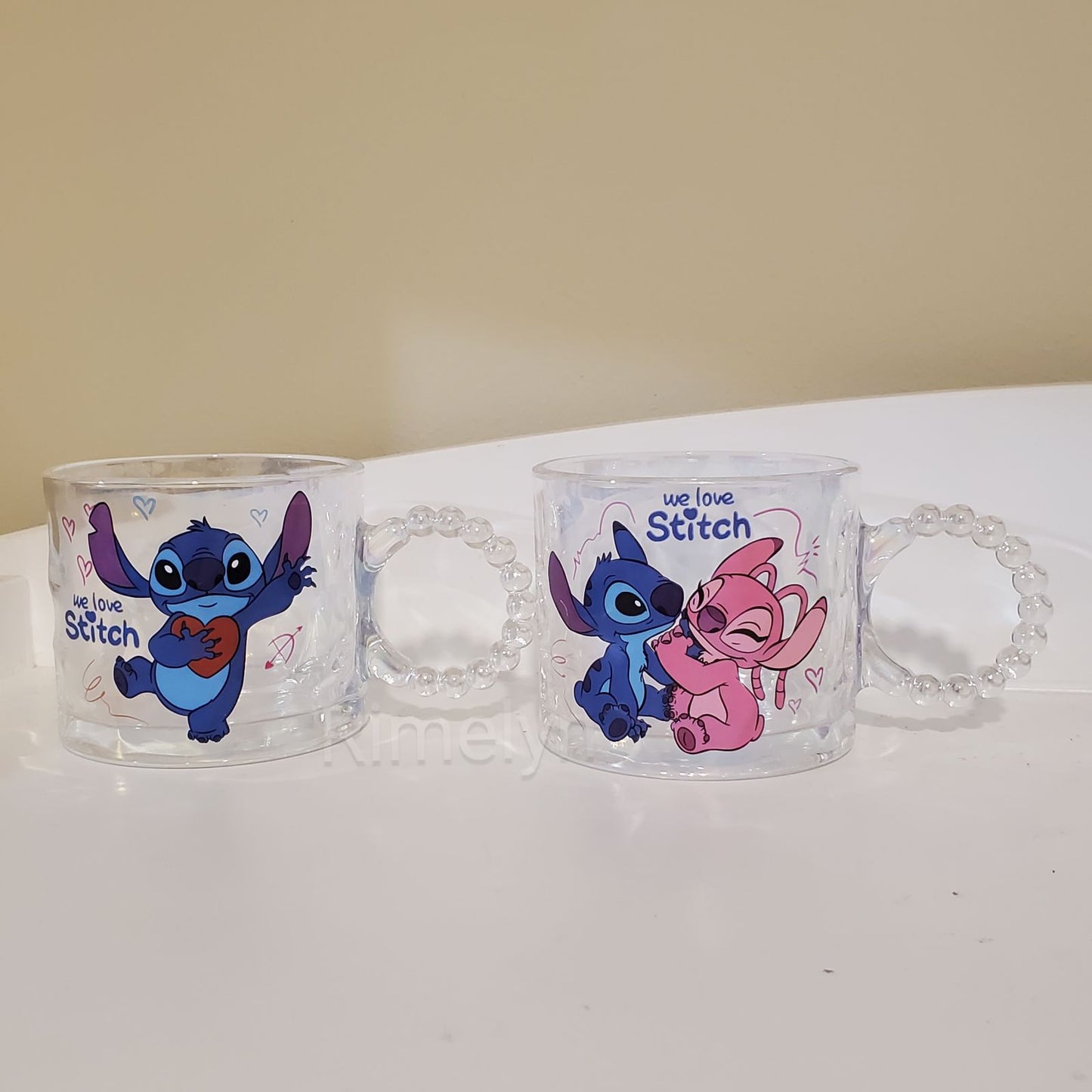 Stitch and angel cups
