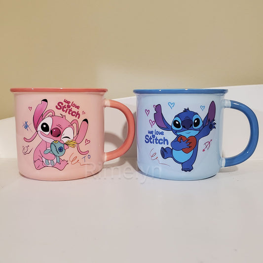 Stitch and angel cups