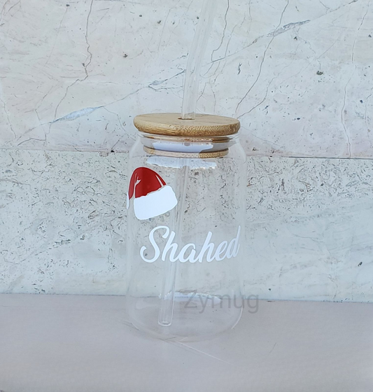 Customized Santa hat jar