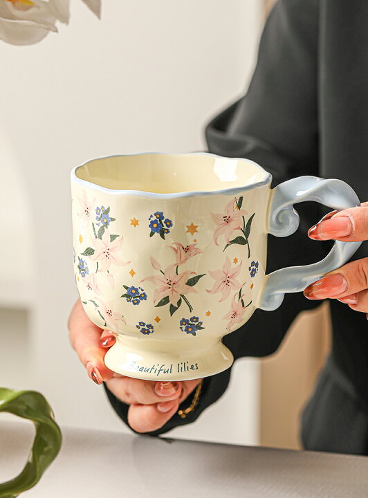 Large floral cup