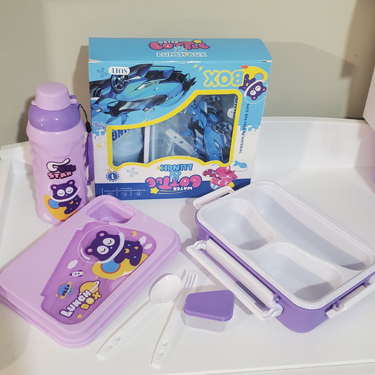 Lunch box and bottle set